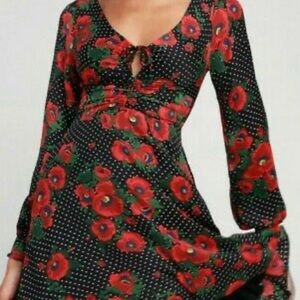 NWT FREE PEOPLE “Morning Light Long Sleeve Mini Dress” : SZ 4